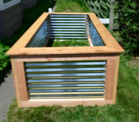 metal vs wood planter boxes|wooden raised garden bed vs metal.